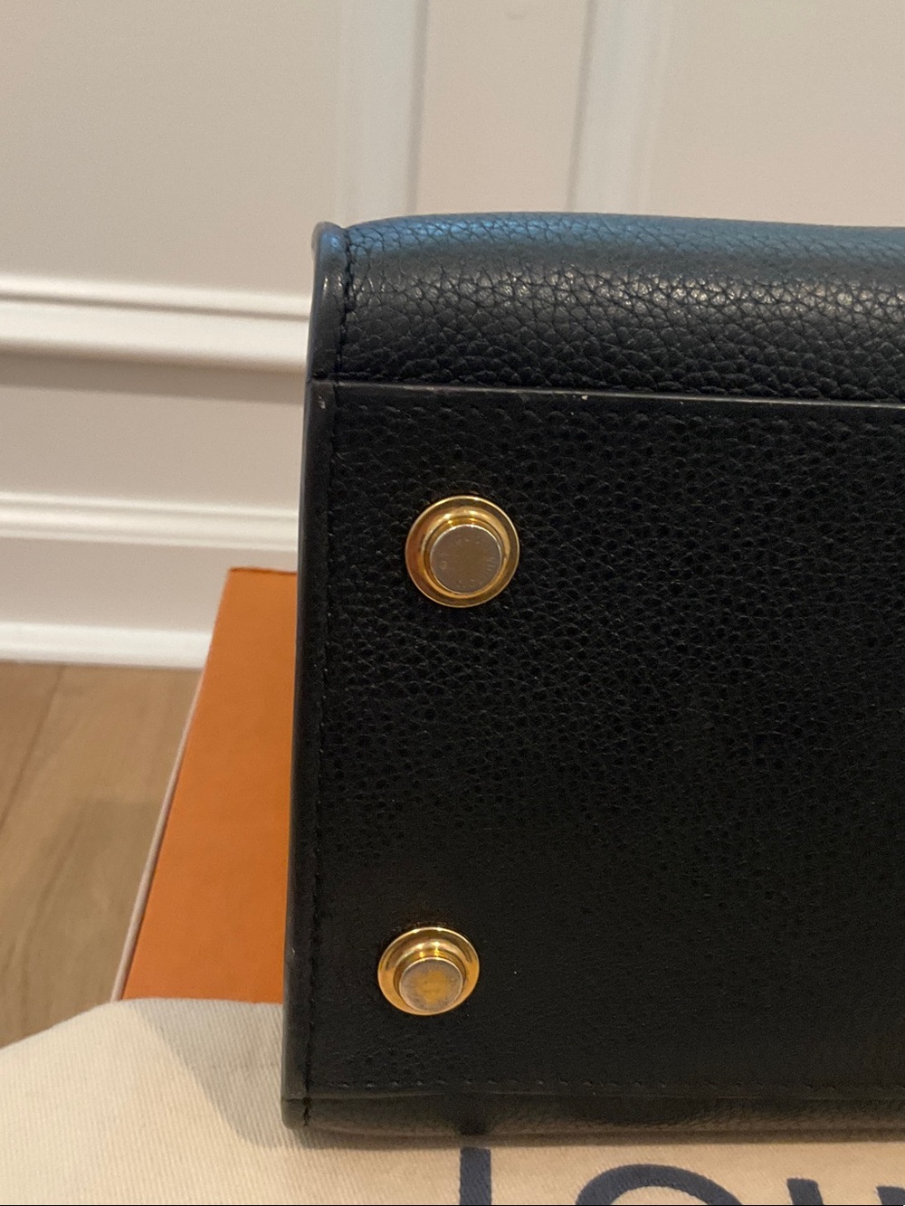 Louis Vuitton Black leather City Steamer MM Gold Hardware - Picture 10 of 13